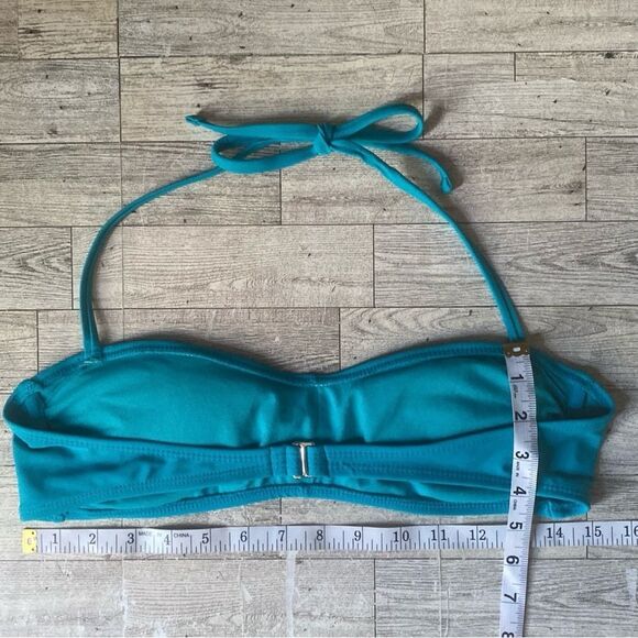 Retro, Turquoise, Pin-Up Style, Balconette, Twist Front, Bikini Top - Picture 11 of 14